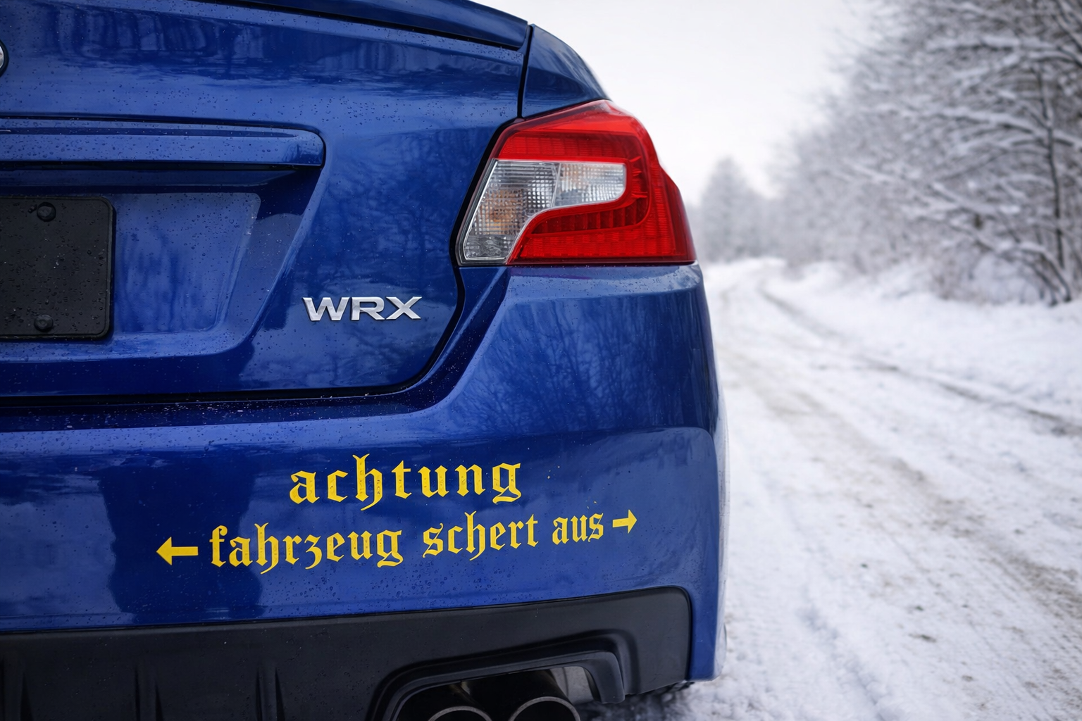 FAHRZEUG SCHERT AUS STICKER