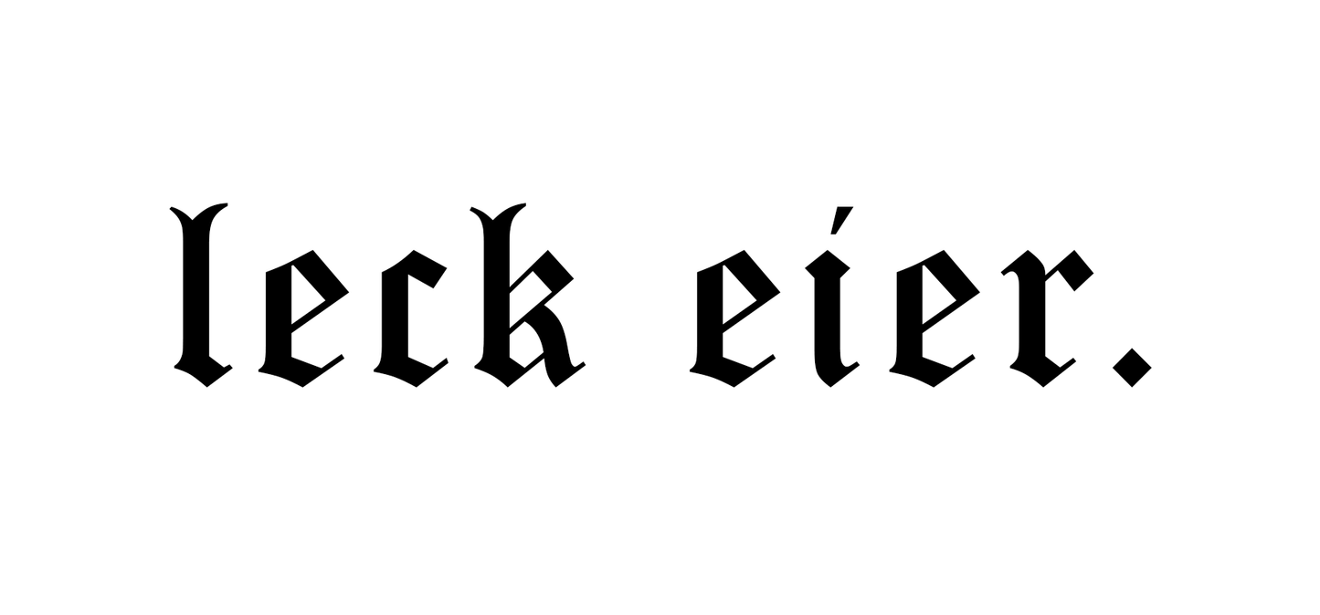 LECK EIER STICKER