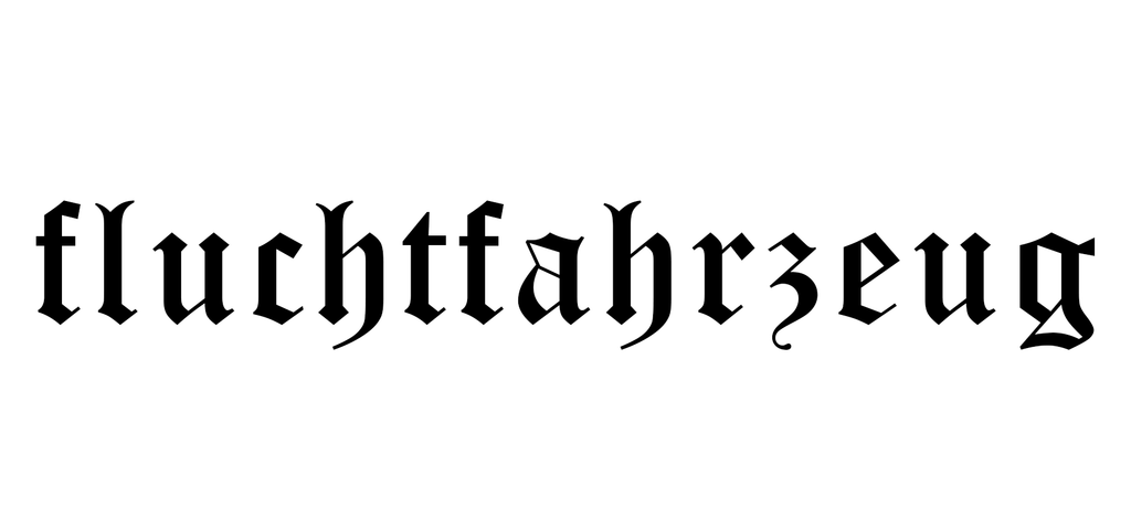 FLUCHTFAHRZEUG STICKER