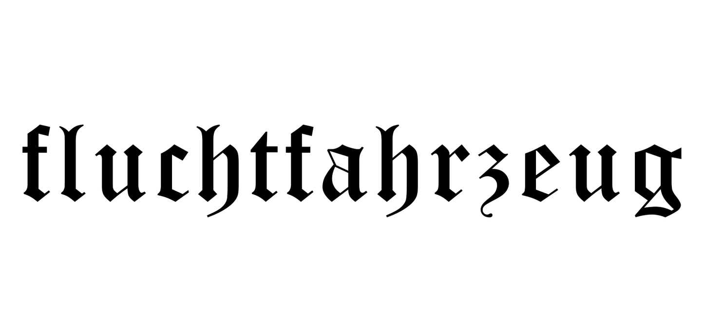 FLUCHTFAHRZEUG STICKER