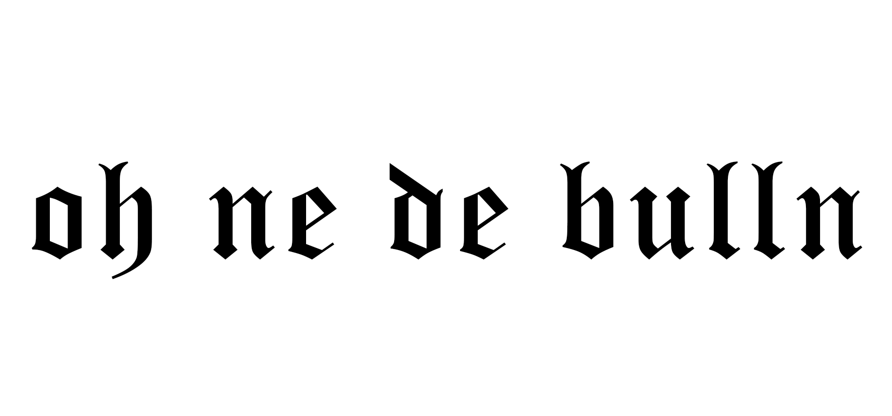 OH NE DE BULLN STICKER