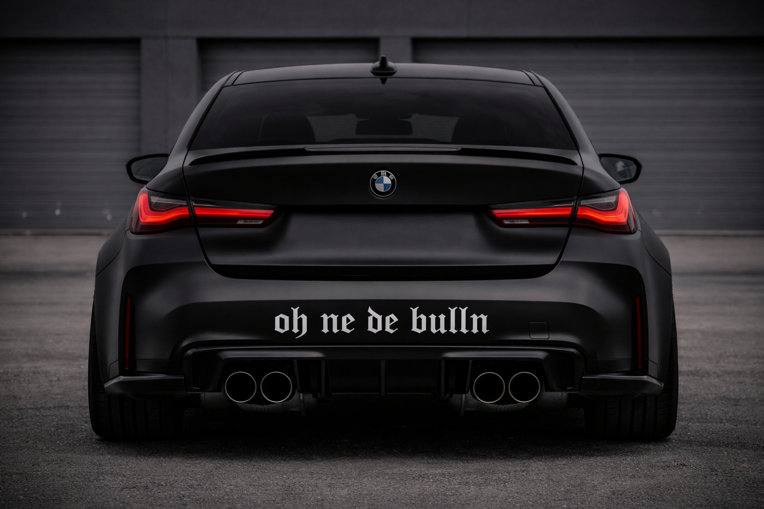 OH NE DE BULLN STICKER